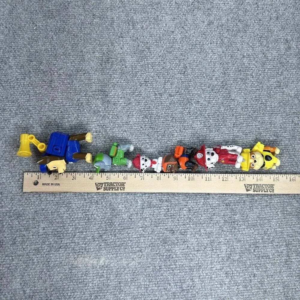 Lot of 6 Paw Patrol Action Figures Chase Zuma Rubble Talking Mixed Pups